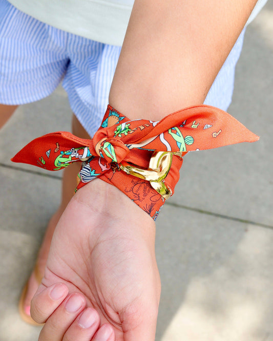 Sedgefield Scarf Bracelet Orange Multi: Default