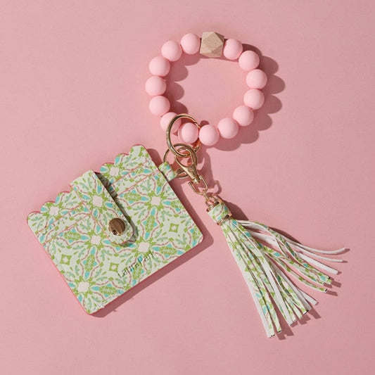 Lagos Blush Keychain Wristlet Wallet: One Size