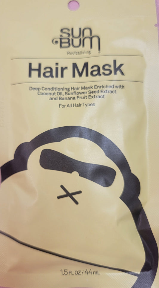 SunBum hair mask sample pack