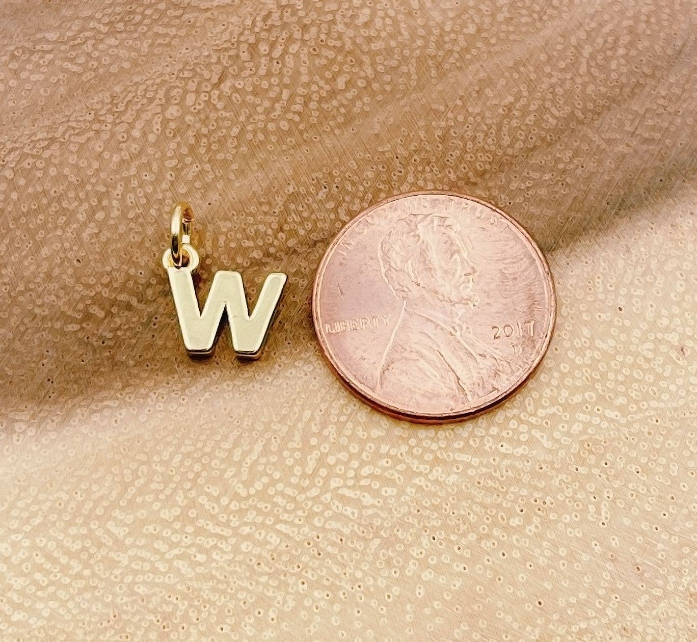 18K Gold Filled Personalized Initial Charm B