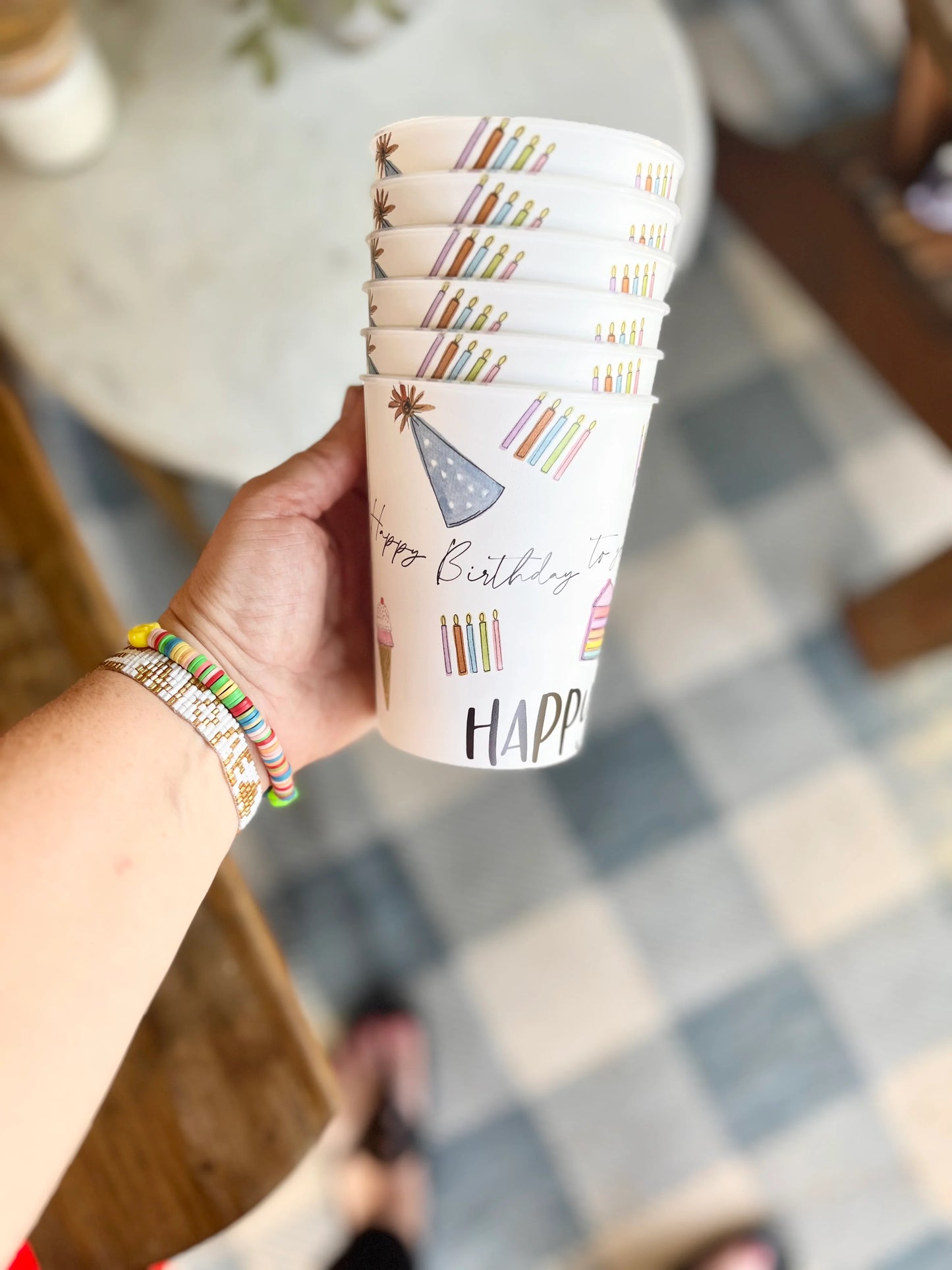Reusable Cups, Happy Birthday