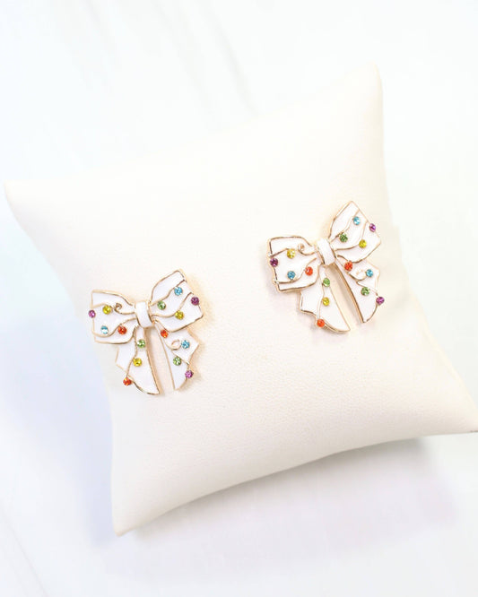 Blitzen Bow Stud White: Default