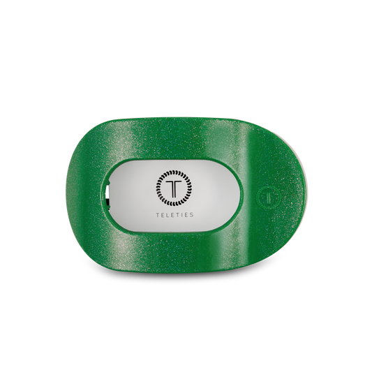 Round Flat Hair Clip | Medium | Shamrock Shimmer