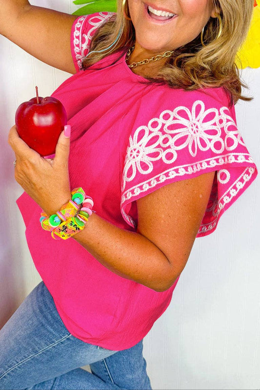 Strawberry Pink, Embroidery