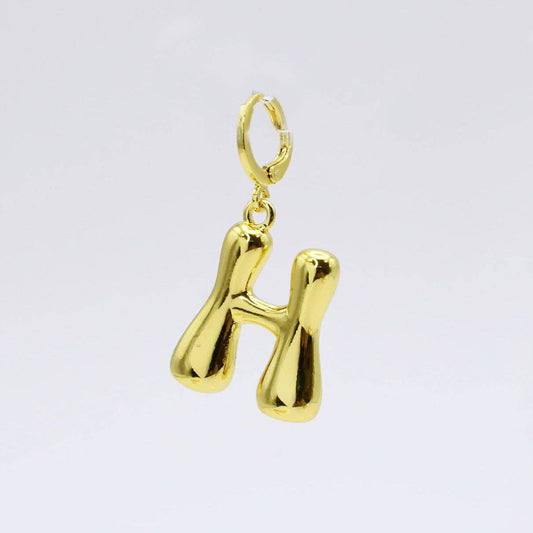 Funky Gold Initial Charm: B