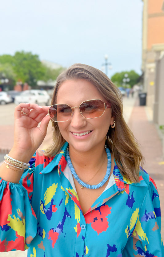 Shady Lady Sunglasses, Brown-Pink