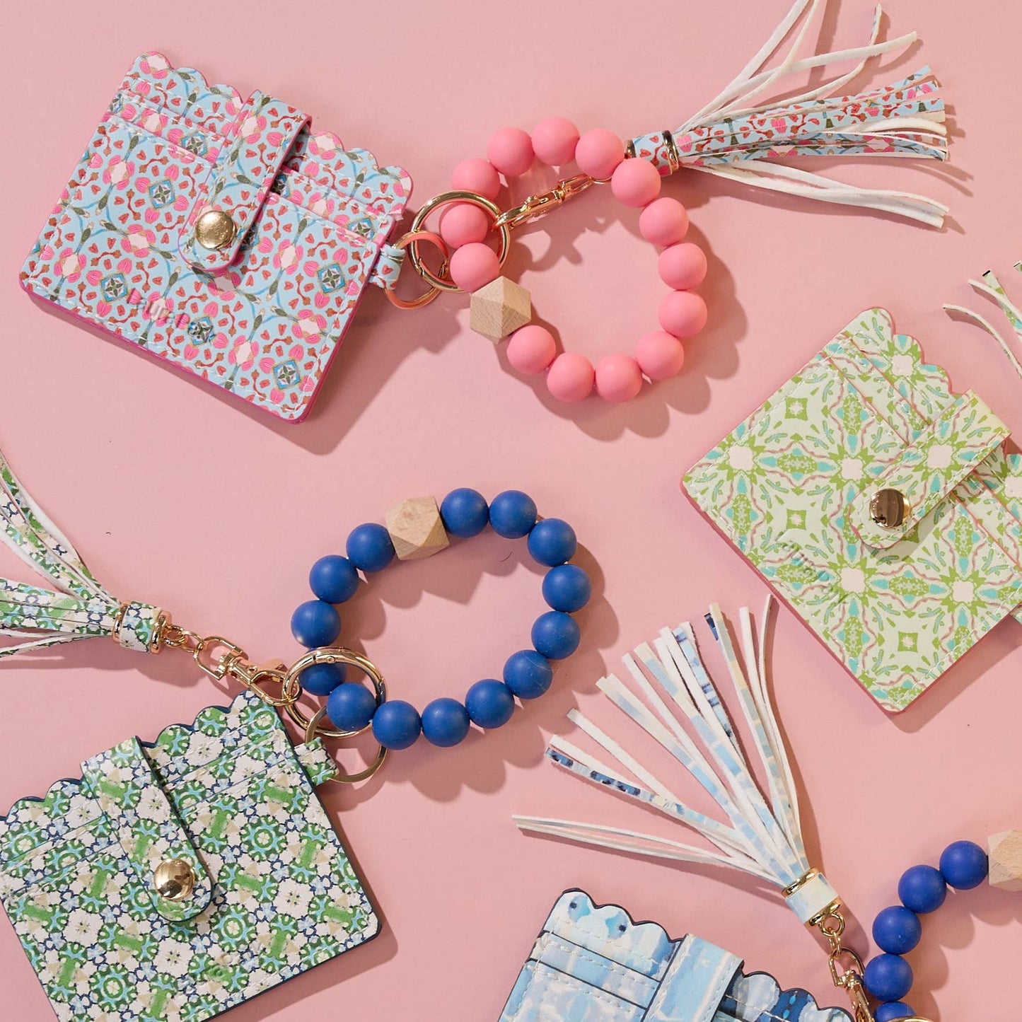 Lagos Blush Keychain Wristlet Wallet: One Size