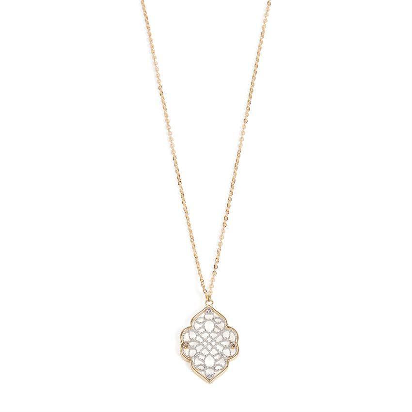 Two-Toned Vintage Dangle Necklace