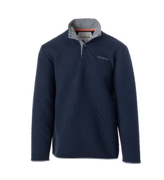 Fieldstone Quilted Pullover, Navy