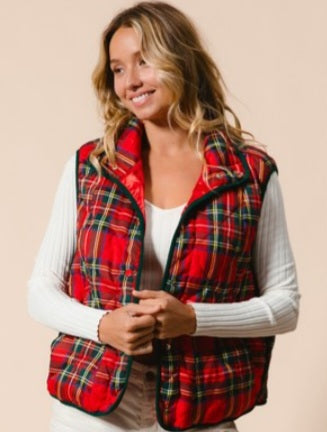 Vintage Christmas, Plaid vest