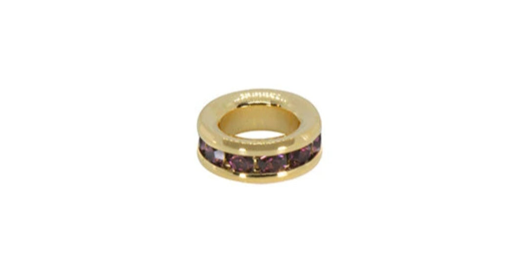 February amethyst birthstone charm by Maya J
