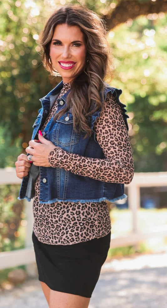 Jordan Ruffle, Crop Denim