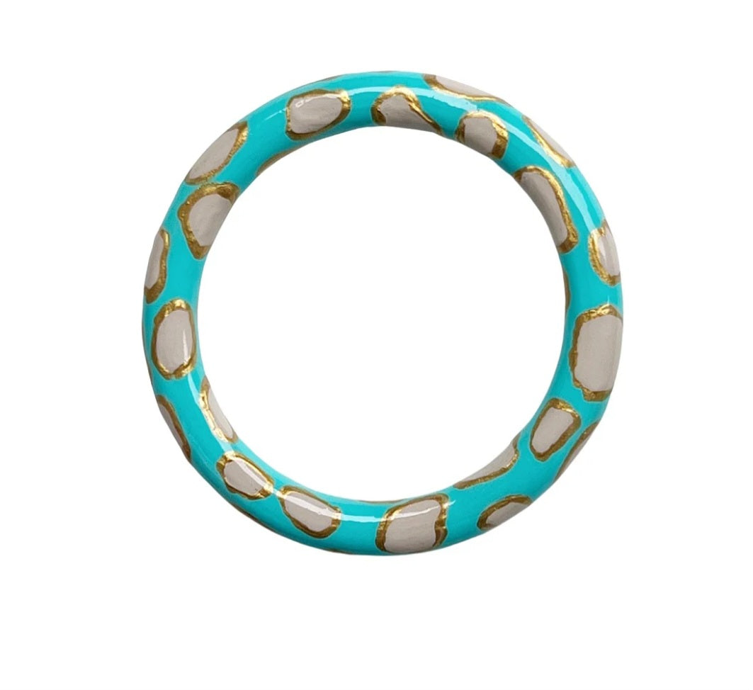 Oyster bangle in Turquoise