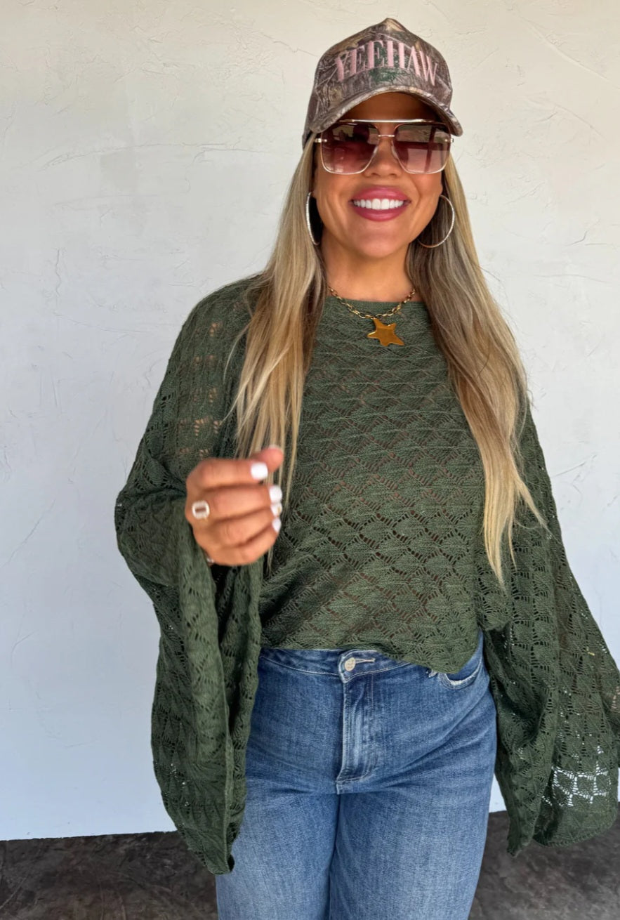 Free spirit bell sleeve top