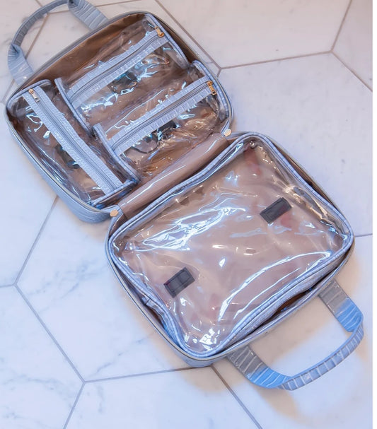 Punta Cana large make up case in baby blue