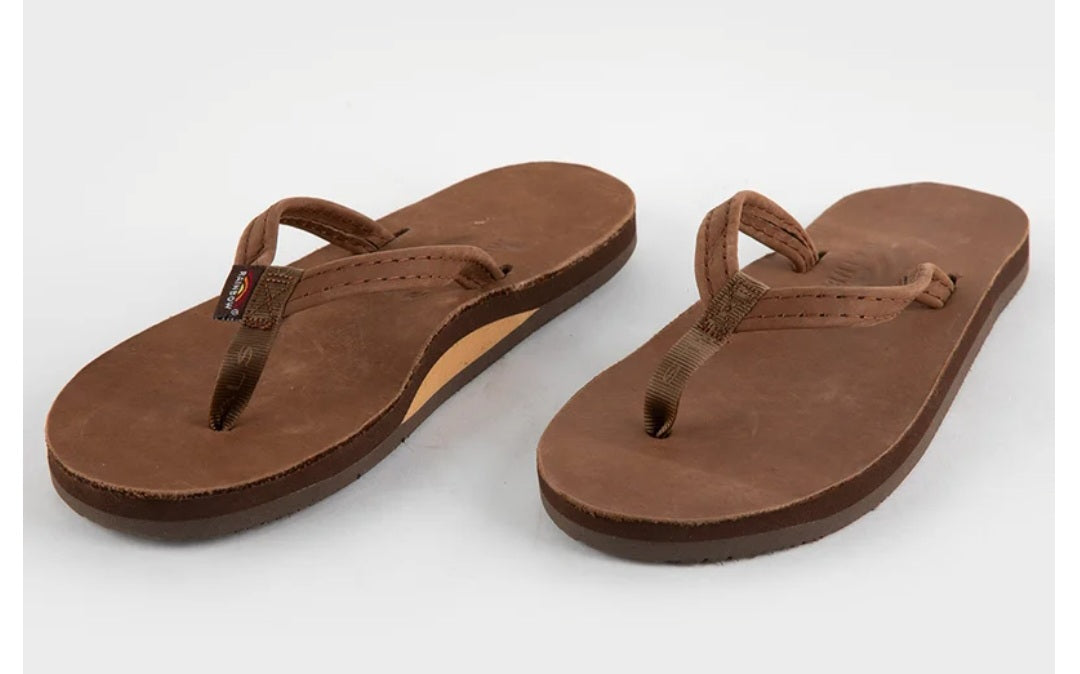 Rainbows ladies thin strap leather