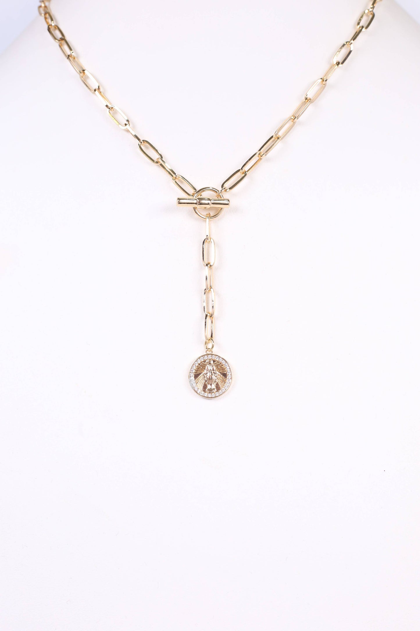 Mychal Toggle Charm Necklace GOLD