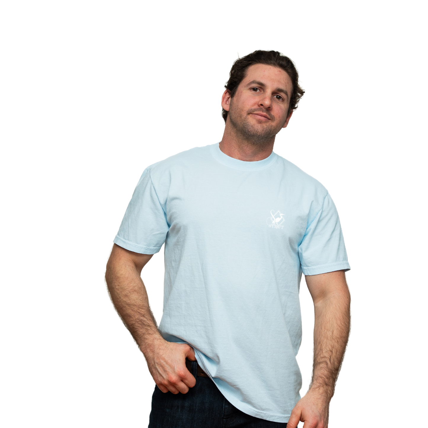 Ol' Pals T-Shirt: Chambray / 100% Cotton / Large-2XL
