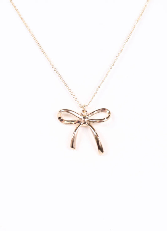 Phillips Bow Necklace GOLD: Default