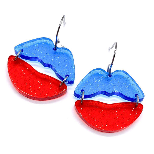 Patriotic Jelly Shimmer Kissy Face