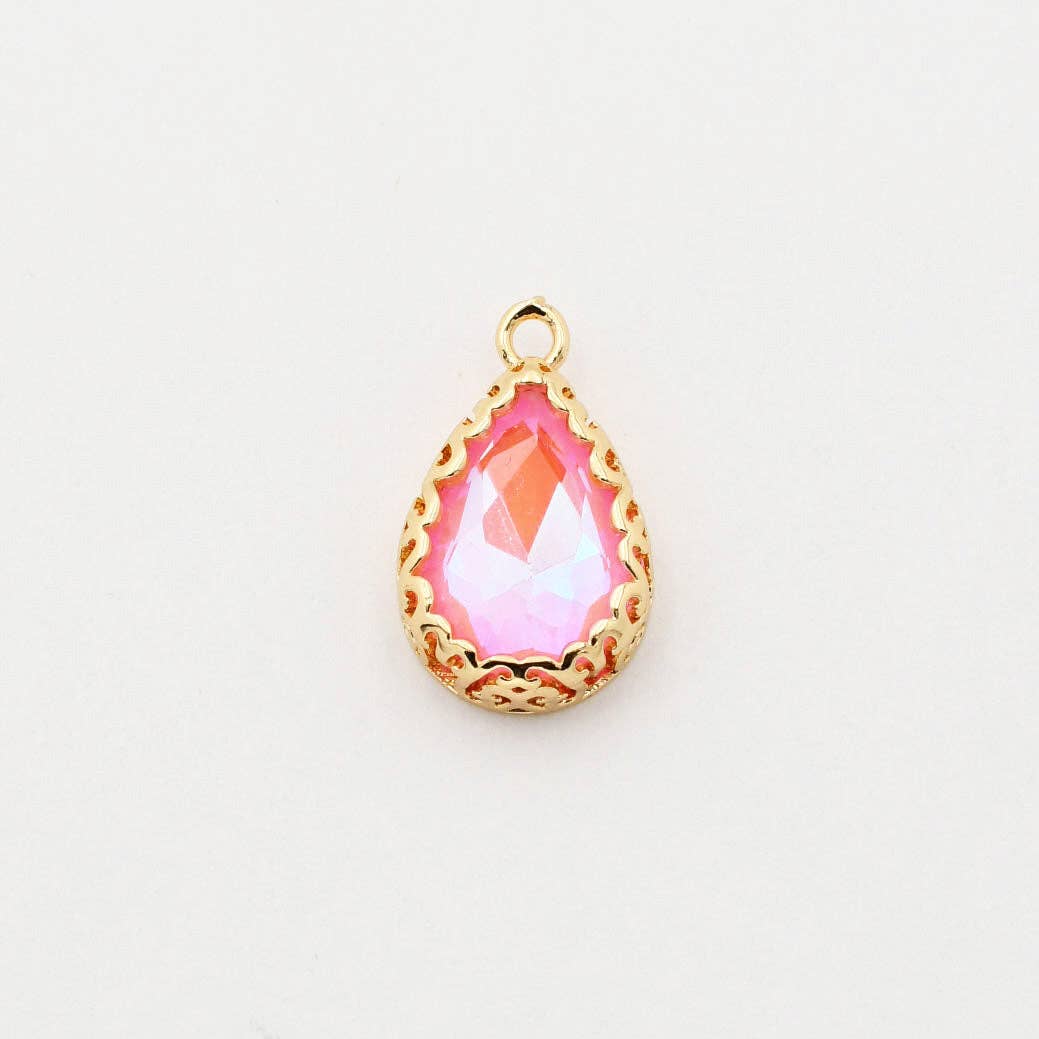 Teardrop Pink Charm