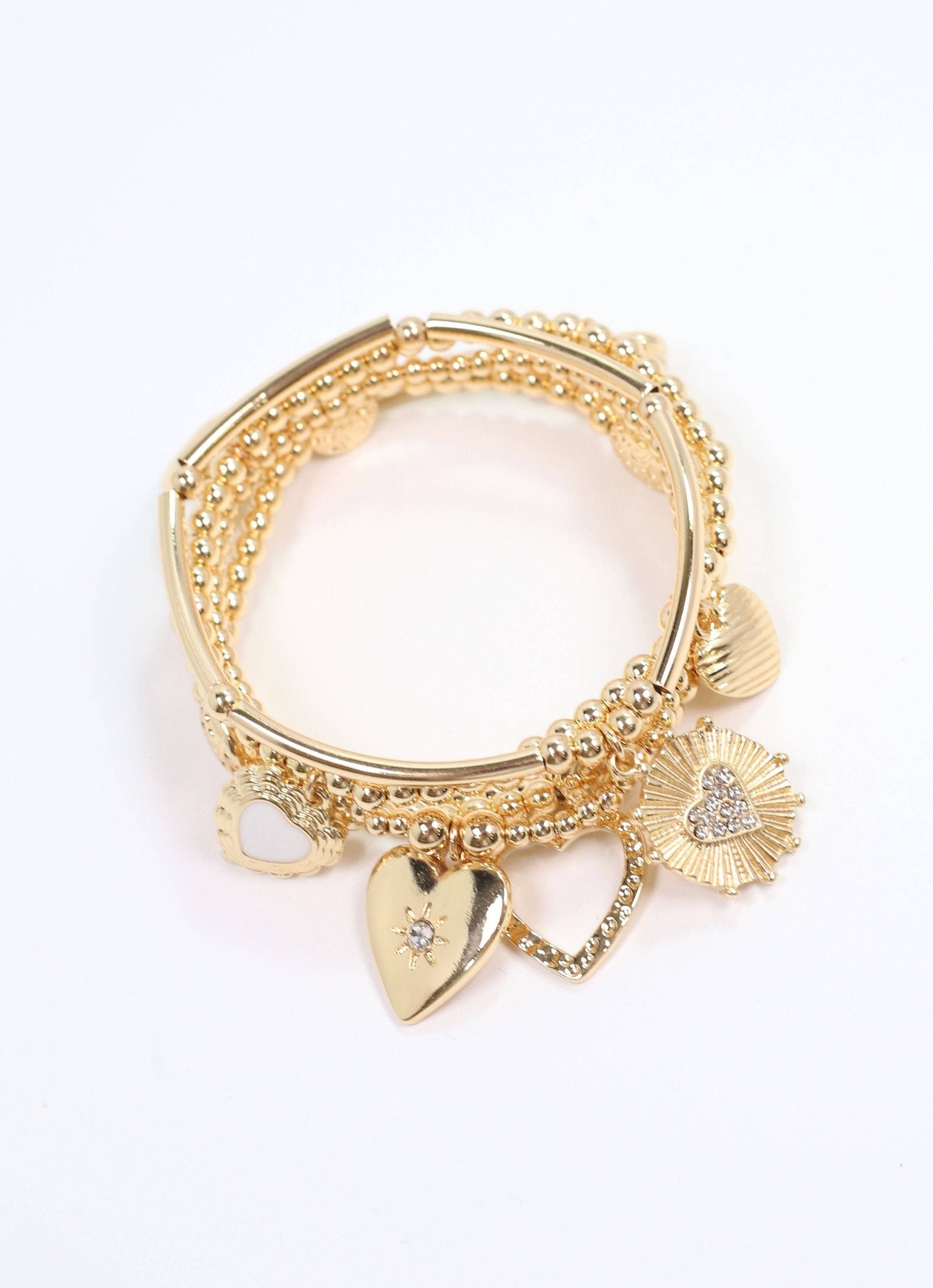 Delaroche Charm Bracelet Set GOLD: Default