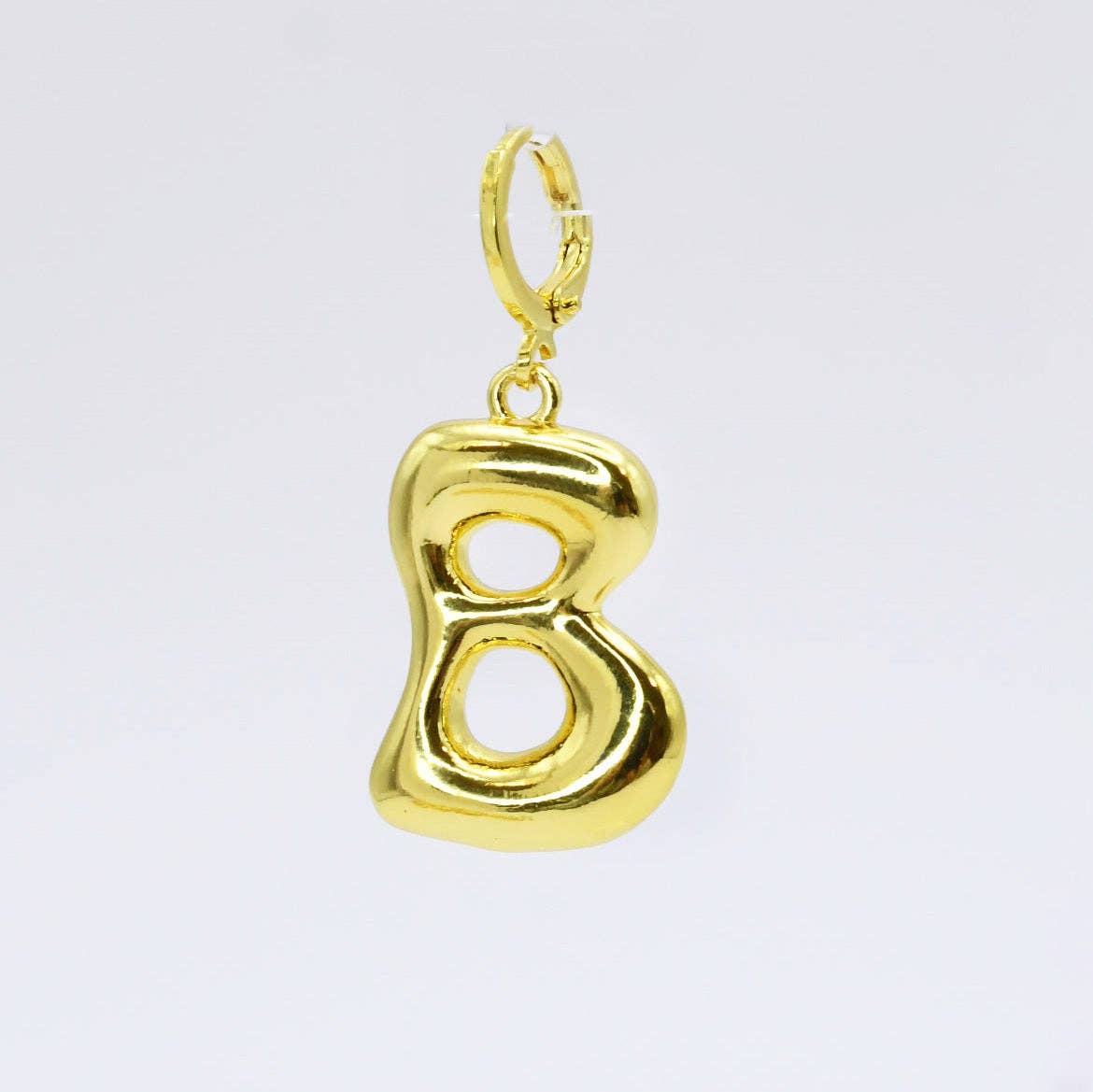 Funky Gold Initial Charm: B