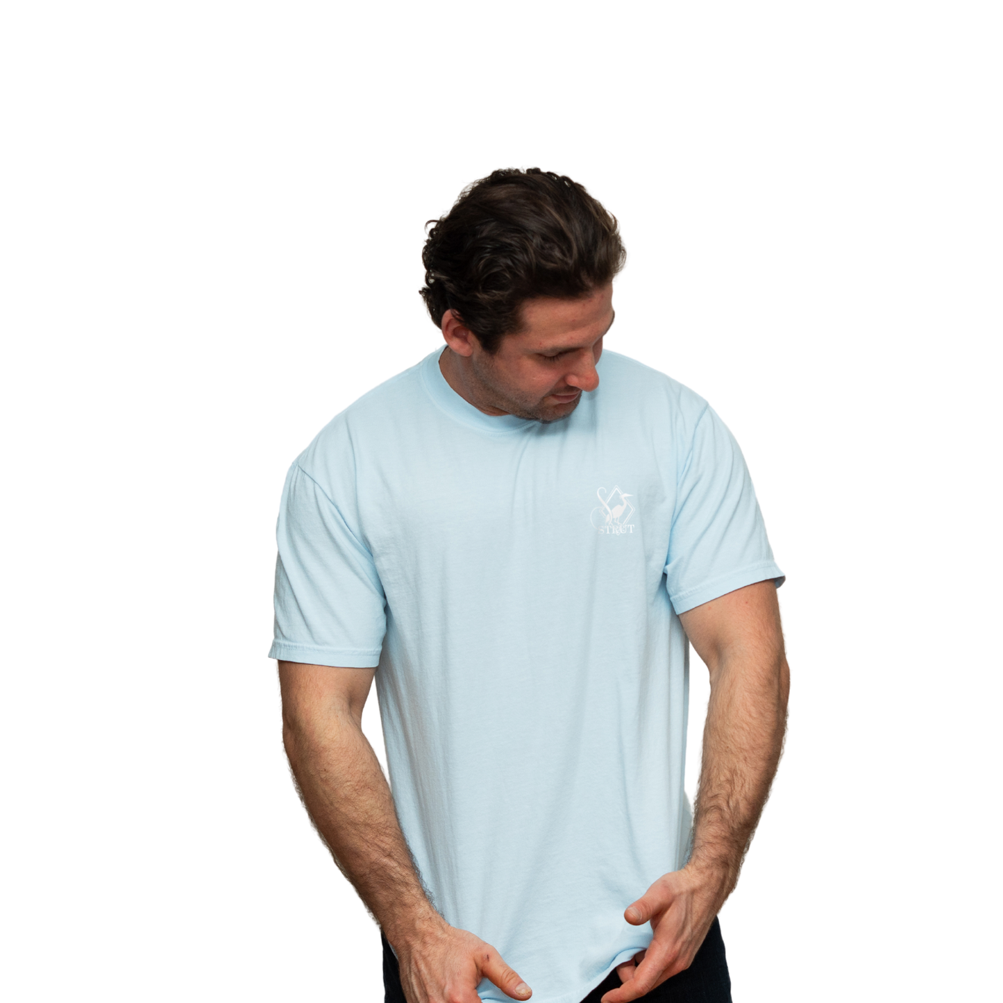 Ol' Pals T-Shirt: Chambray / 100% Cotton / Large-2XL