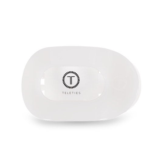 Round Flat Hair Clip | Med. | Coconut White