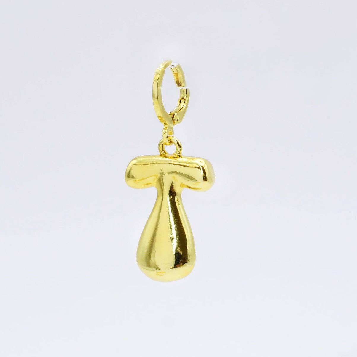 Funky Gold Initial Charm: B