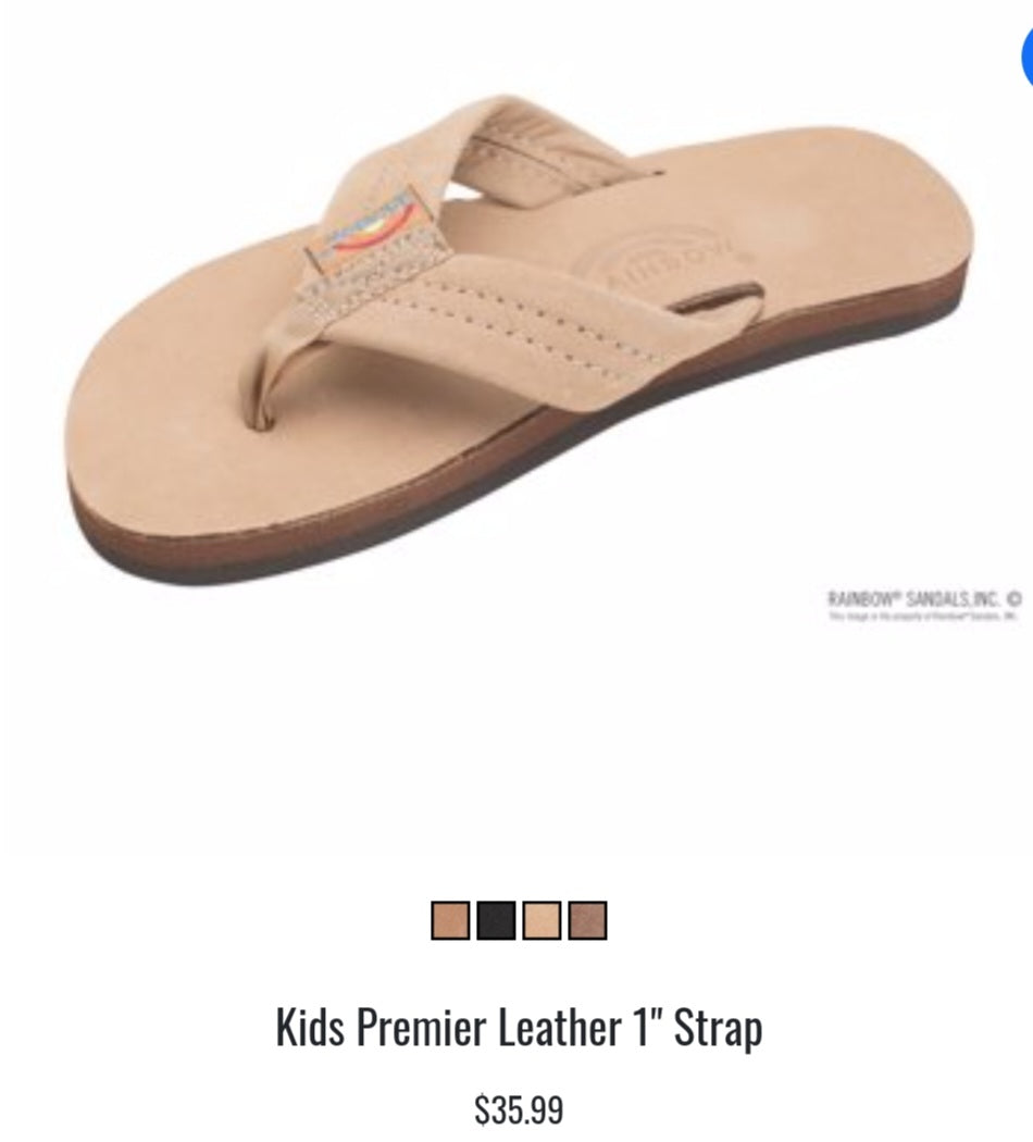 Kids Premier Leather 1" Strap