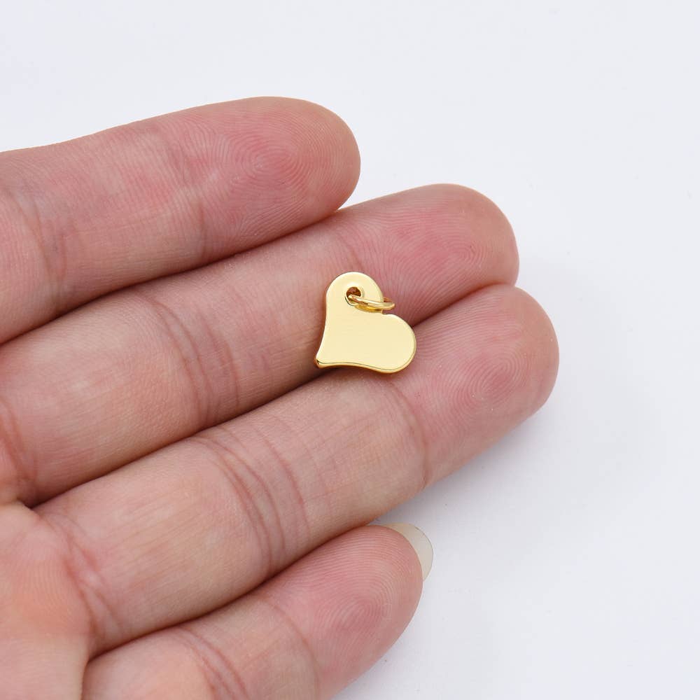 Gold Filled Mini Heart Add-On Charm Pendant, CP1950