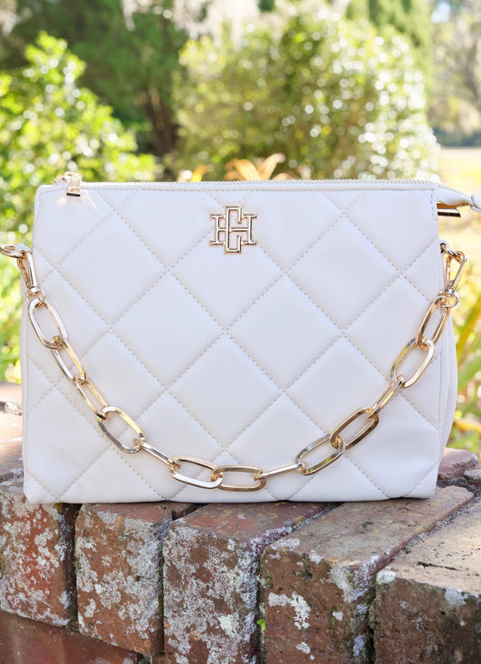 Ariana Crossbody CREAM QUILTED LD: Default