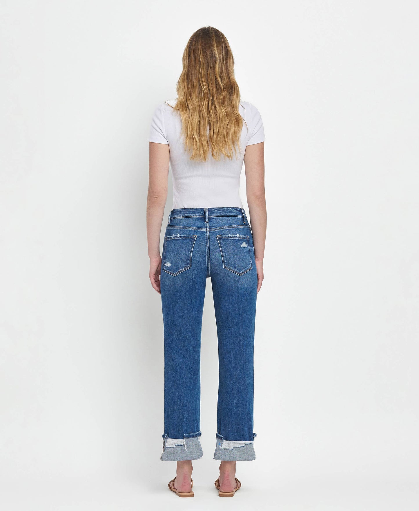 Victoria high rised cuffed jeans by vervet