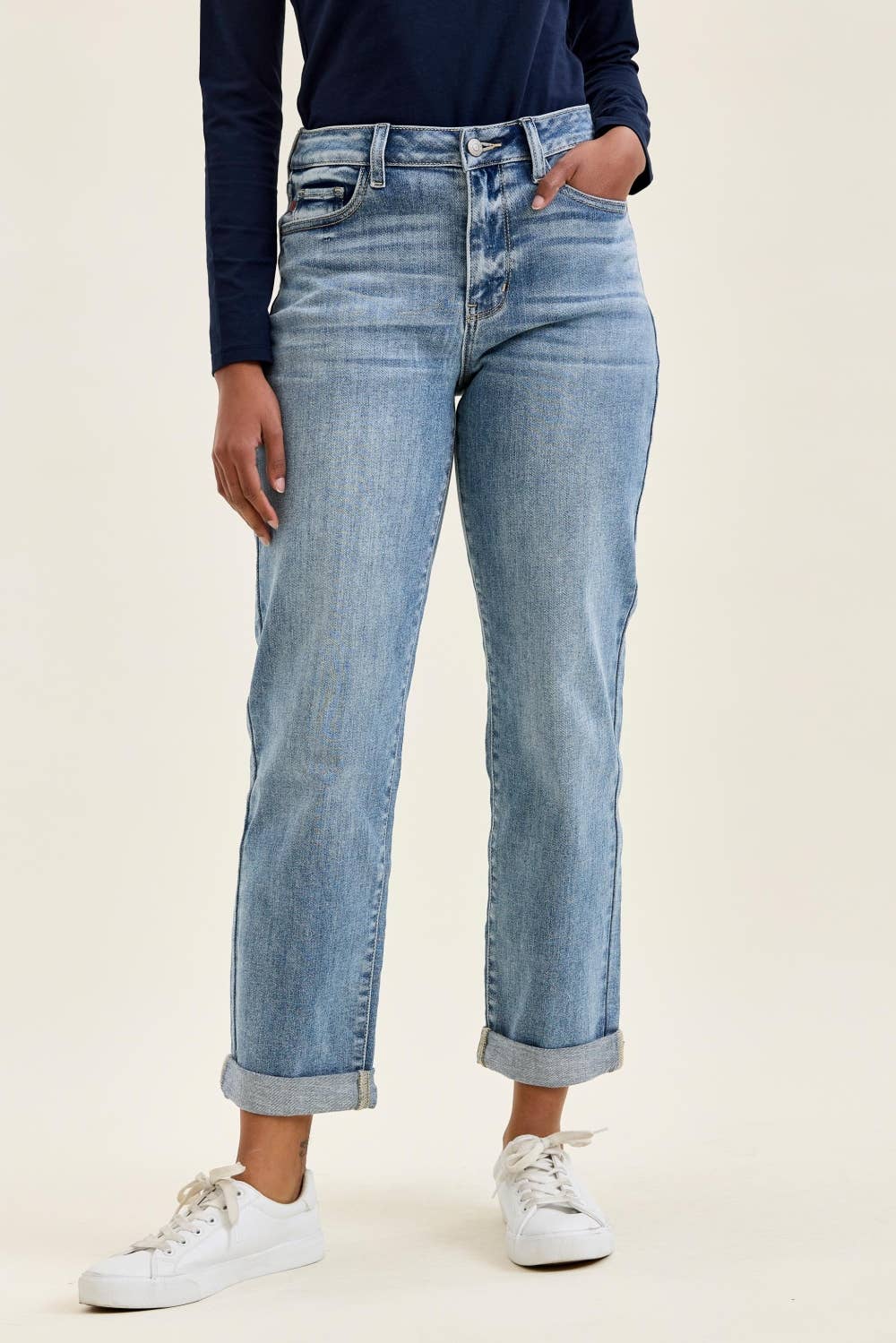 MR "BILLIE" Boyfriend LT Light Iced Indigo: LT / 5(27)