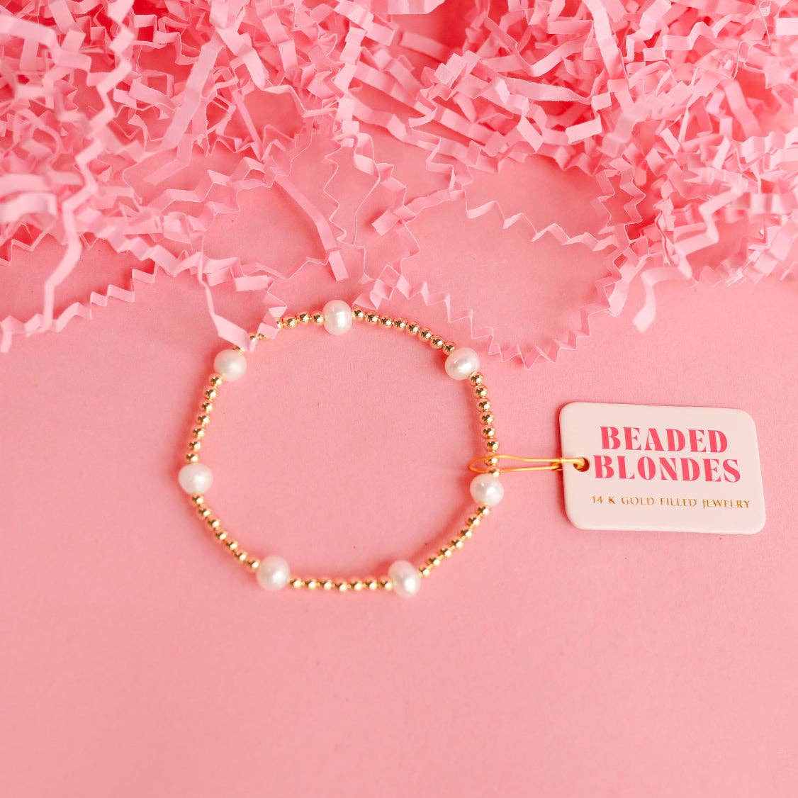 Kate Pearl Bracelet in Gold: Petite 6.25 inch