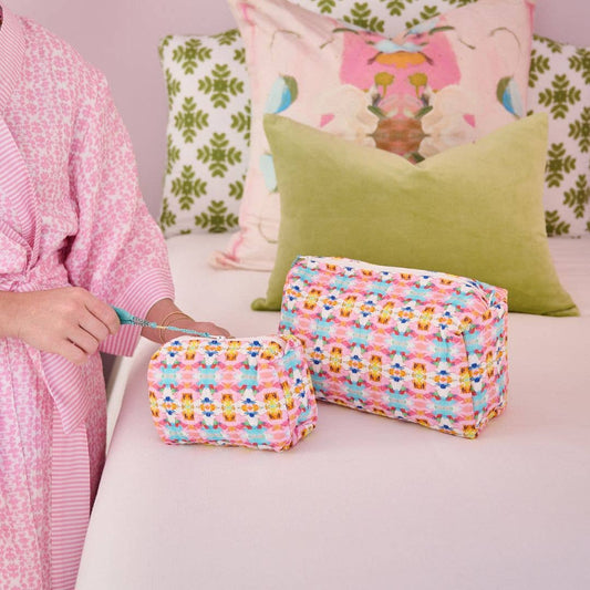 Sumner Pink Large Cosmetic Bag: Large