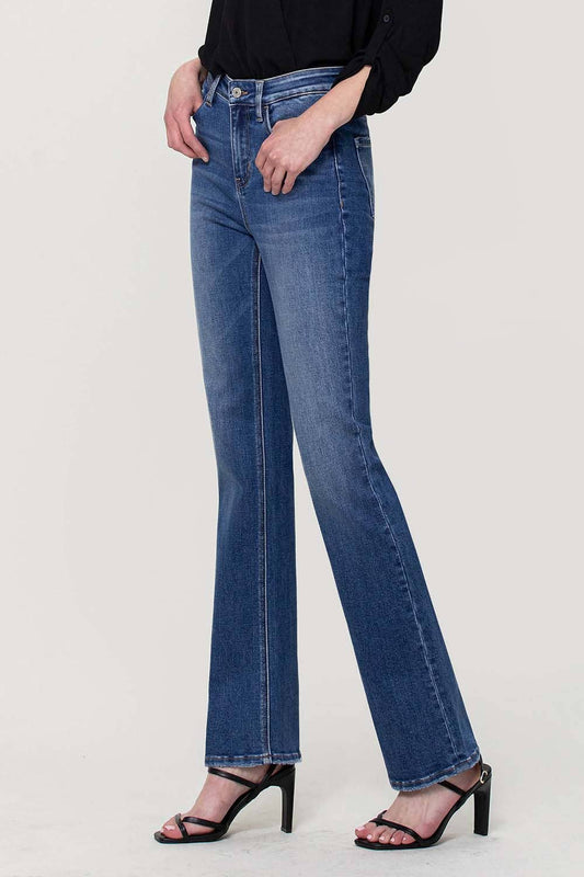 HIGH RISE STRETCH SLIM BOOTCUT JEANS T5353: WALKING ON SUNSHINE / 31