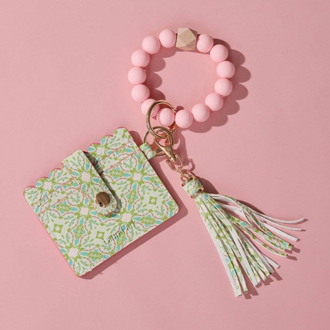 Lagos Blush Keychain Wristlet Wallet: One Size