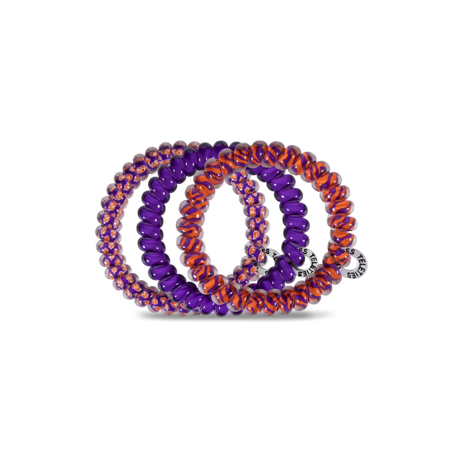 Spiral Hair Coils | Small | Clemson Univ. Hair Ties