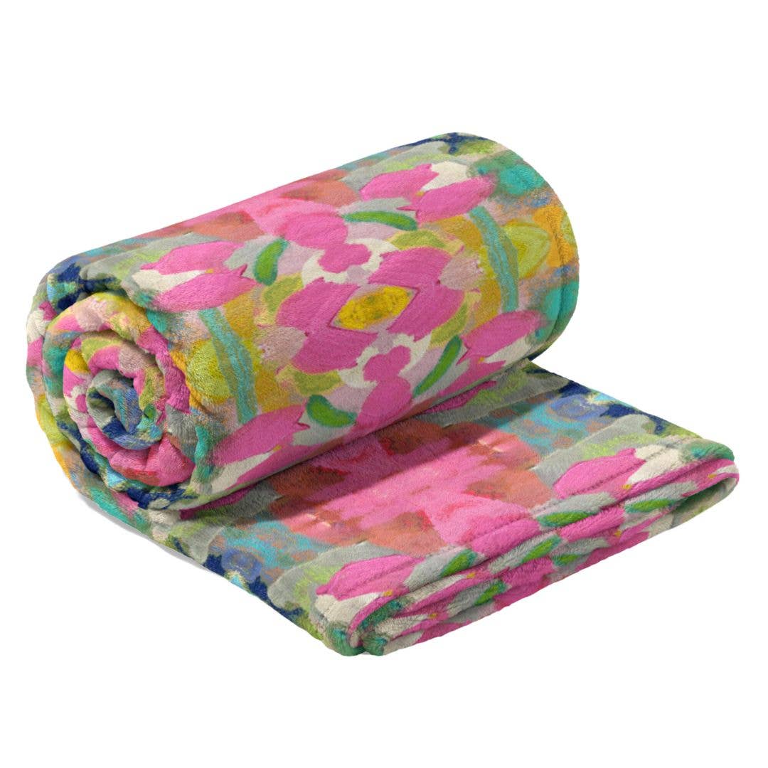 Pink Paradise Fleece Blanket: One Size