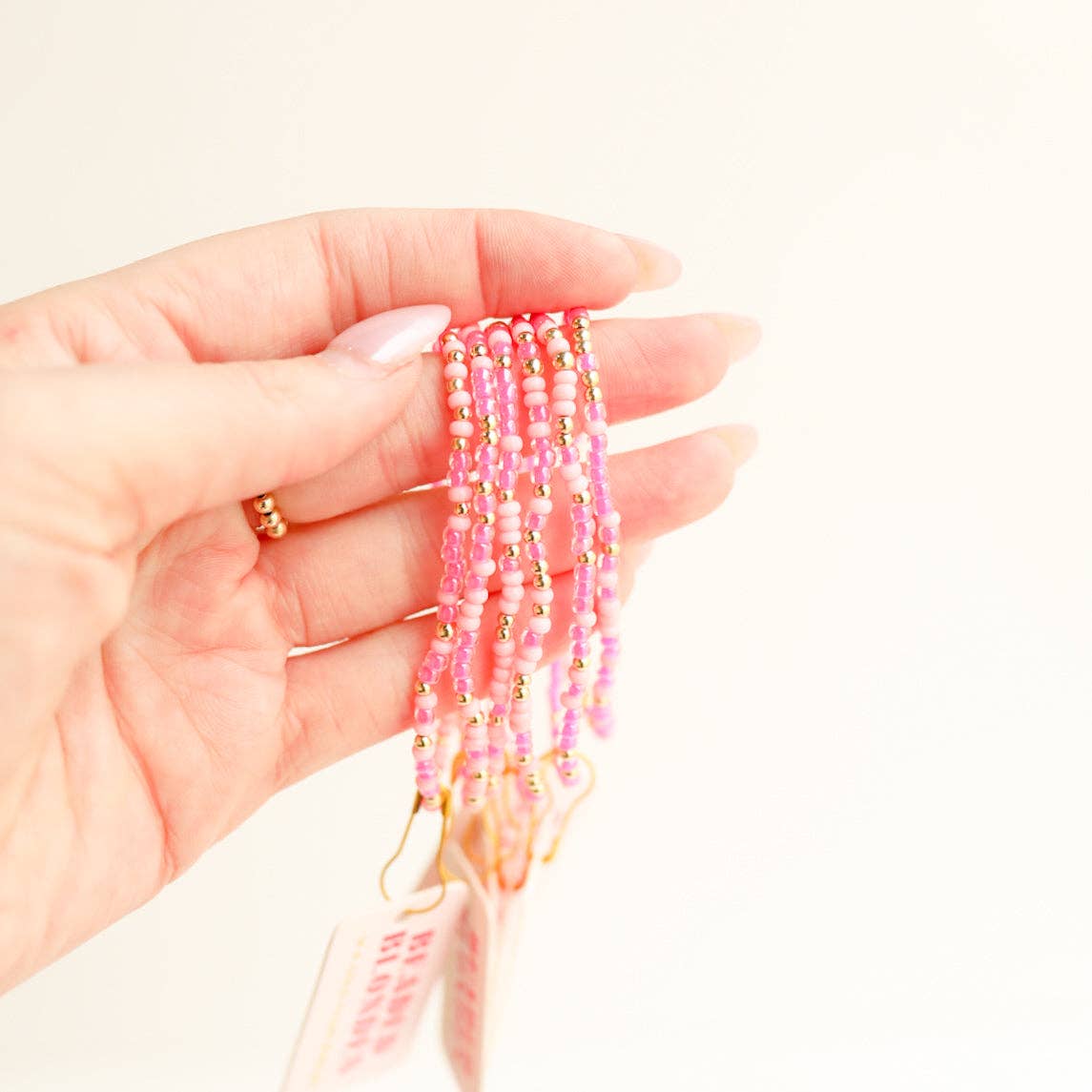 Pink Sprinkle Bracelet: Standard 6.75 inch