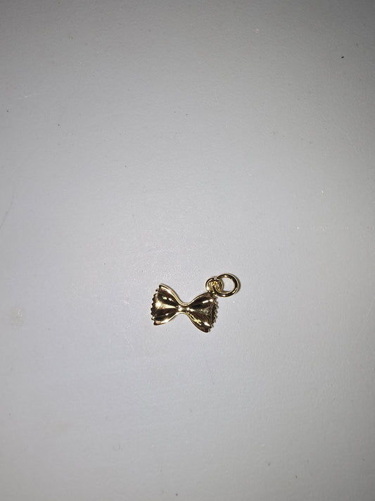 Small bow bubble bow tie charm