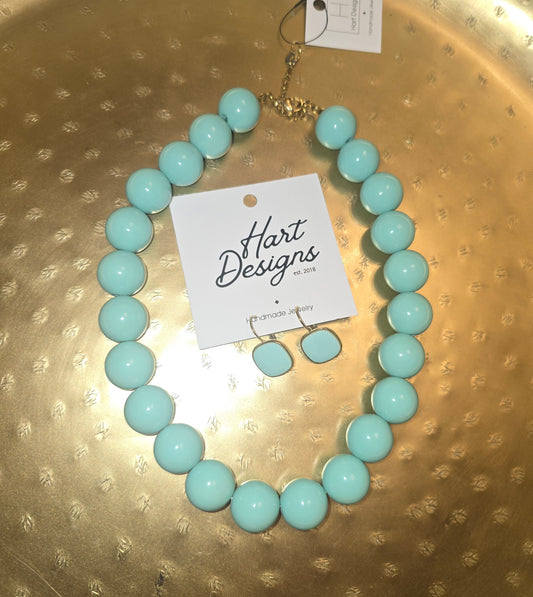 Mint dangle earrings
