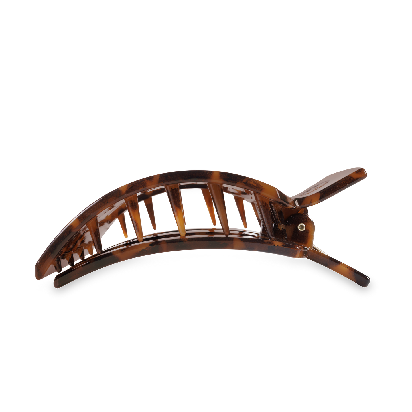 Square Flat Hair Clip | Large | Tortoise