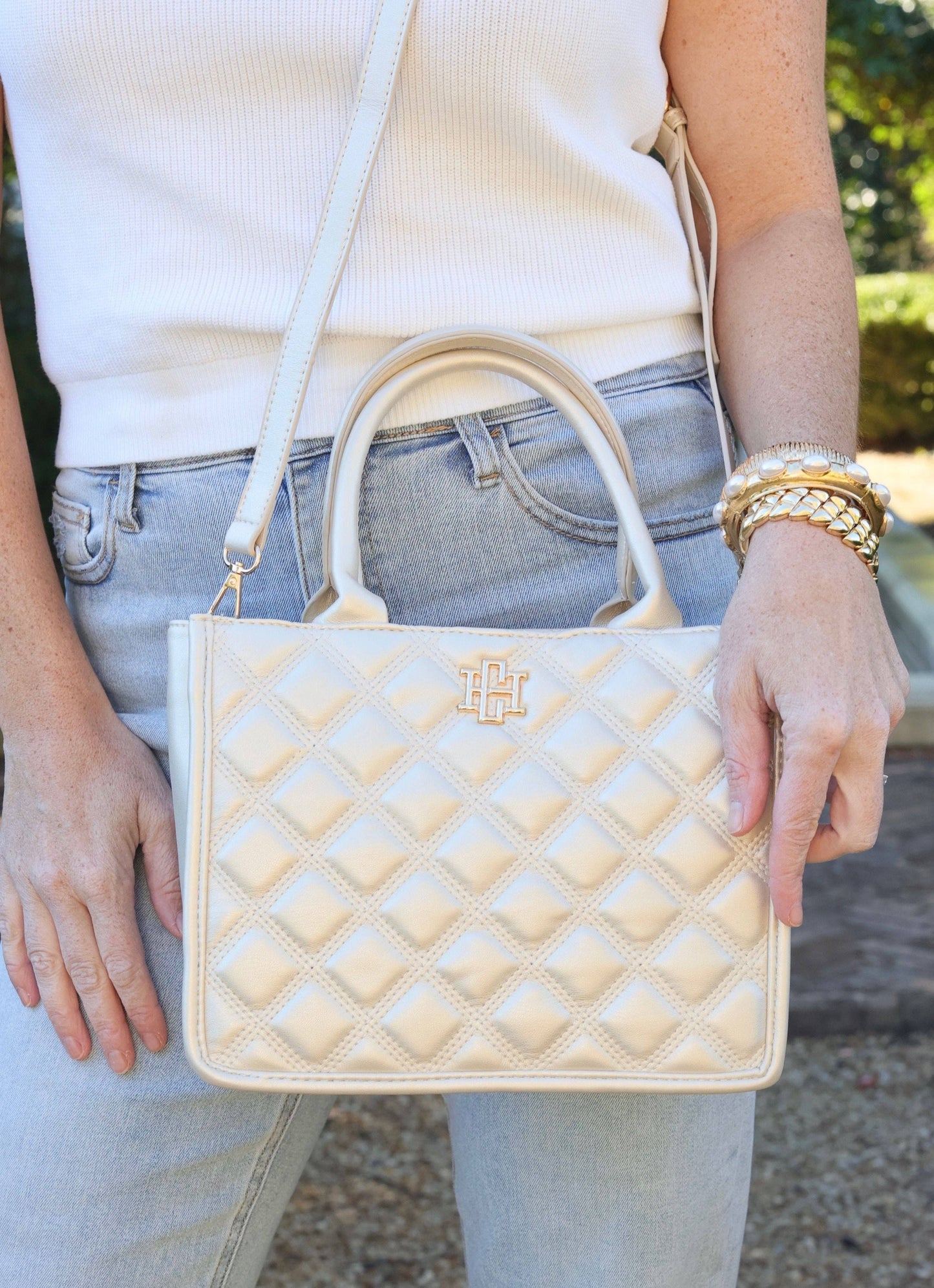 Ricky Mini Tote PEARL QUILTED DQ: Default