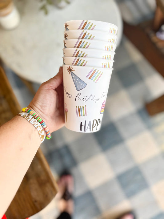 Reusable Cups, Happy Birthday