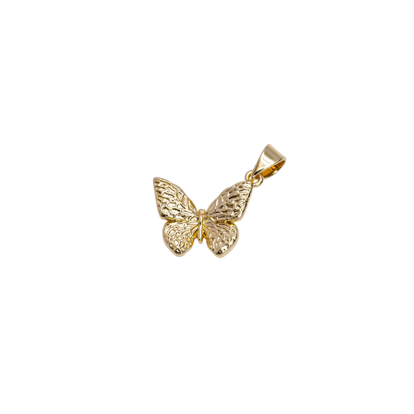 Textured Butterfly Charm