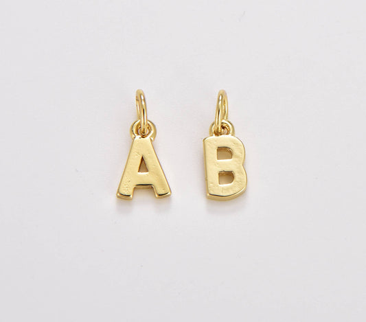 18K Gold Filled  Personalized Initial Charm C