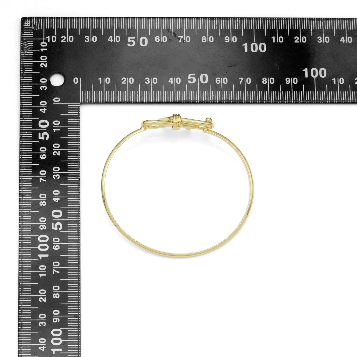 Plain Gold Bowknot  Bracelet, Sku#A400